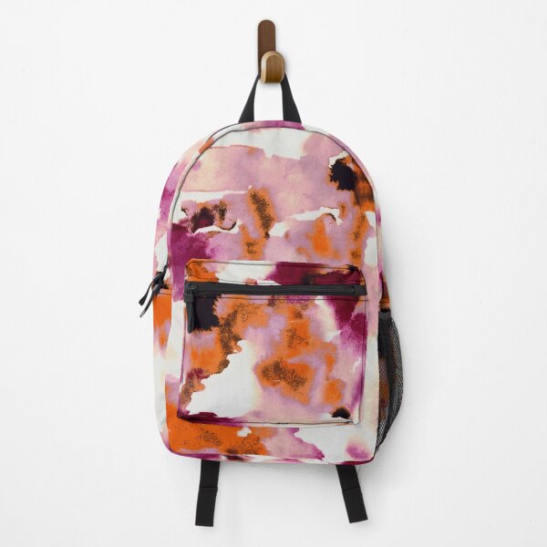 Item preview, Abstract Watercolor Texture – Purple and Burnt Orange Brushstrokes designed and sold by flowerwitch93.