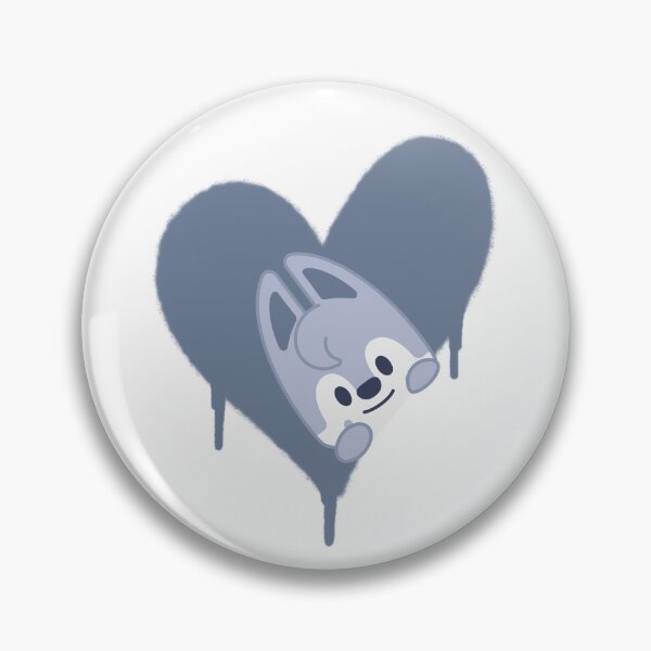Item preview, Stray Kids Bang Chan - dominATE : celebrATE - SKZOO Wolf Chan heart designed and sold by 0627june.