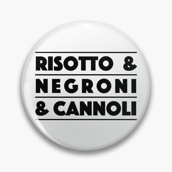 Item preview, Risotto & Negroni & Cannoli – Italian Style Minimal Typography Design (Black) designed and sold by didijuca.
