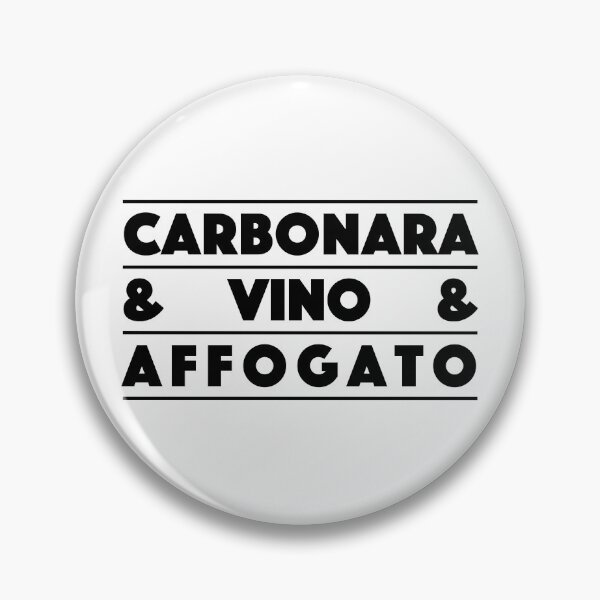 Item preview, Carbonara & Vino & Affogato – Italian Gourmet Typography Design (Black) designed and sold by didijuca.