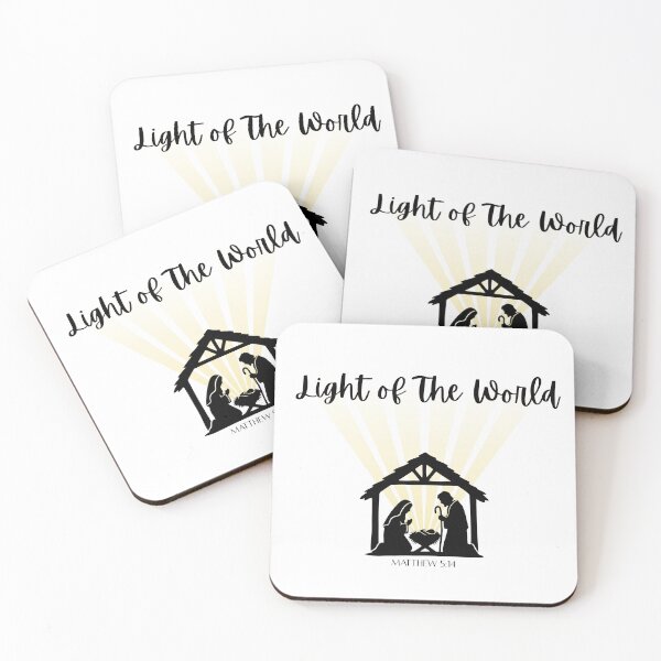 Item preview, Born to Bring Light – Baby Jesus in the Manger Christian Christmas Design designed and sold by Killercrafters.