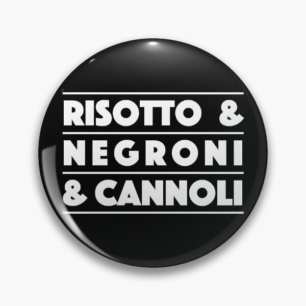 Item preview, Risotto & Negroni & Cannoli – Italian Style Minimal Typography Design (White) designed and sold by didijuca.