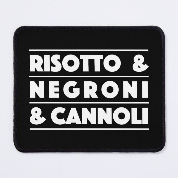 Item preview, Risotto & Negroni & Cannoli – Italian Style Minimal Typography Design (White) designed and sold by didijuca.