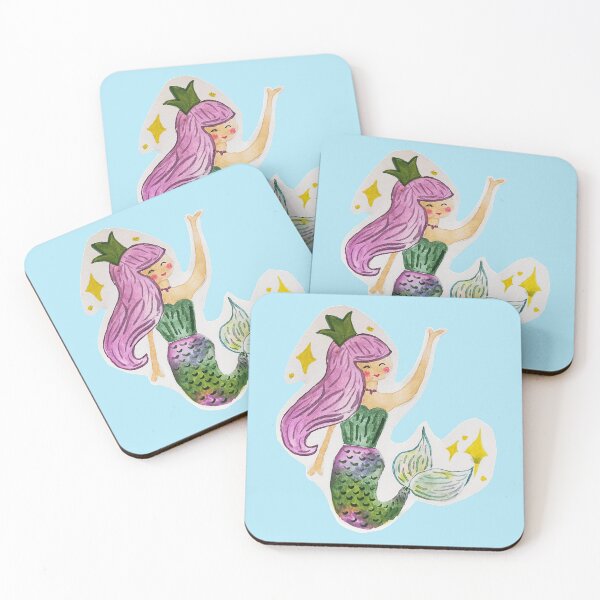 Item preview, Watercolor: Mermaid designed and sold by DoodlesByPapaya.