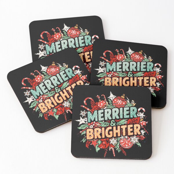 Item preview, Merrier & Brighter Christmas Design designed and sold by OliveStreetDesigns.