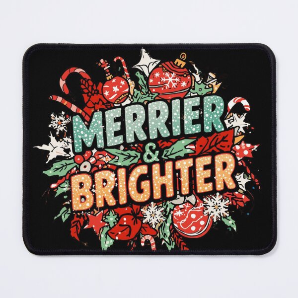 Item preview, Merrier & Brighter Christmas Design designed and sold by OliveStreetDesigns.