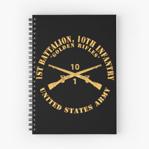 Item preview, Army - 1st Battalion, 10th Infantry Regiment Branch - Golden Rifles - US Army X 300 designed and sold by Military Insignia Products.