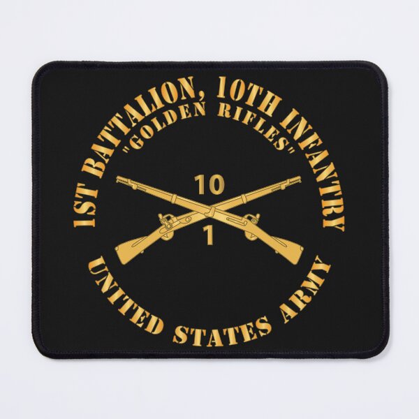 Item preview, Army - 1st Battalion, 10th Infantry Regiment Branch - Golden Rifles - US Army X 300 designed and sold by Military Insignia Products.