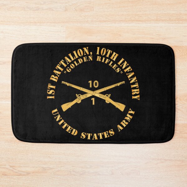 Item preview, Army - 1st Battalion, 10th Infantry Regiment Branch - Golden Rifles - US Army X 300 designed and sold by Military Insignia Products.