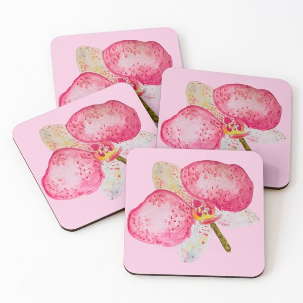Item preview, Watercolor: Pink orchid designed and sold by DoodlesByPapaya.