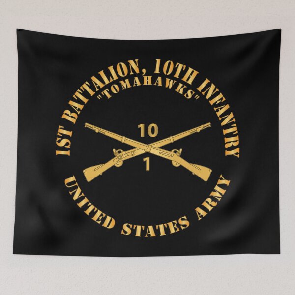 Item preview, Army - 1st Battalion, 10th Infantry Regiment Branch - Tomahawks - US Army X 300 designed and sold by Military Insignia Products.