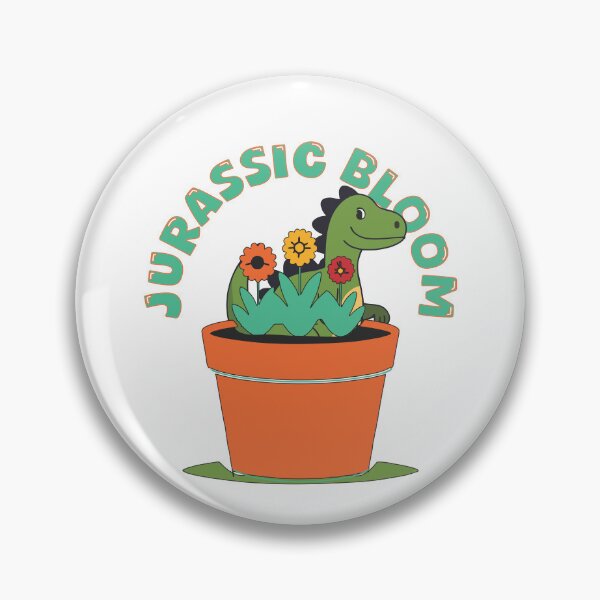 Item preview, Jurassic Bloom - Dinosaur in Flower Pot designed and sold by TerScott.