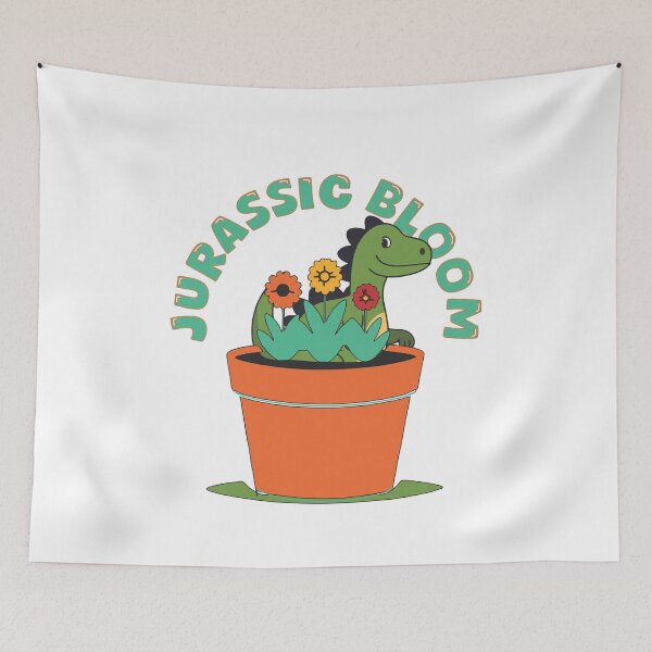 Item preview, Jurassic Bloom - Dinosaur in Flower Pot designed and sold by TerScott.