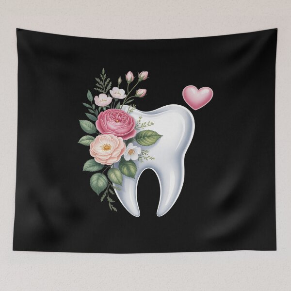 Item preview, Dentist Dental Assistant Oral Hygienist Tooth Flower designed and sold by LeeEvans222.