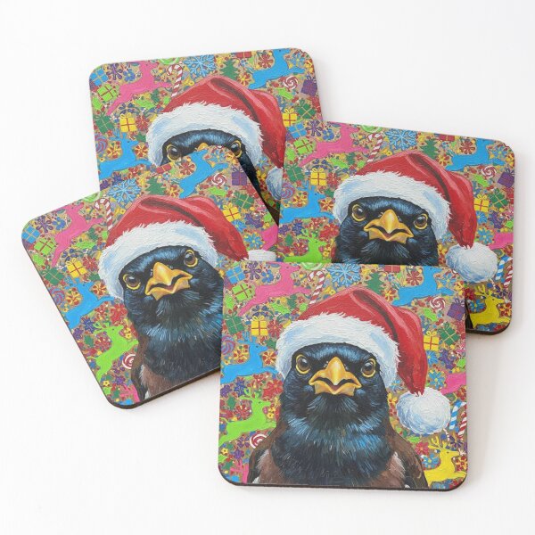Item preview, Mynah Claus – Sassy Ugly Christmas Sweater Bird Art designed and sold by Art's Diner.