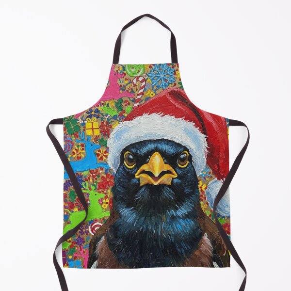 Item preview, Mynah Claus – Sassy Ugly Christmas Sweater Bird Art designed and sold by Art's Diner.
