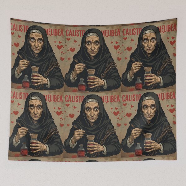 Item preview, Calisto and Melibea. 'La Celestina' by Fernando de Rojas. Convent-trotter, procuress. designed and sold by Filologica.