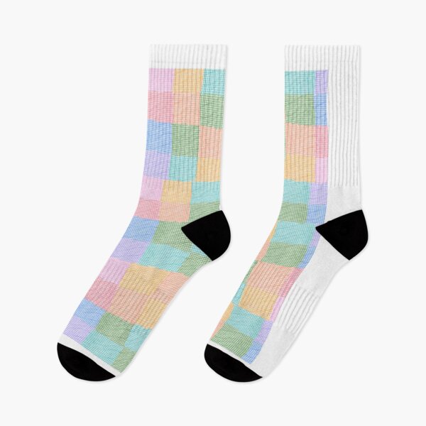 Item preview, Soft Pastel Gingham Patchwork Checkerboard Pattern Sticker designed and sold by TheRosyCanvas.