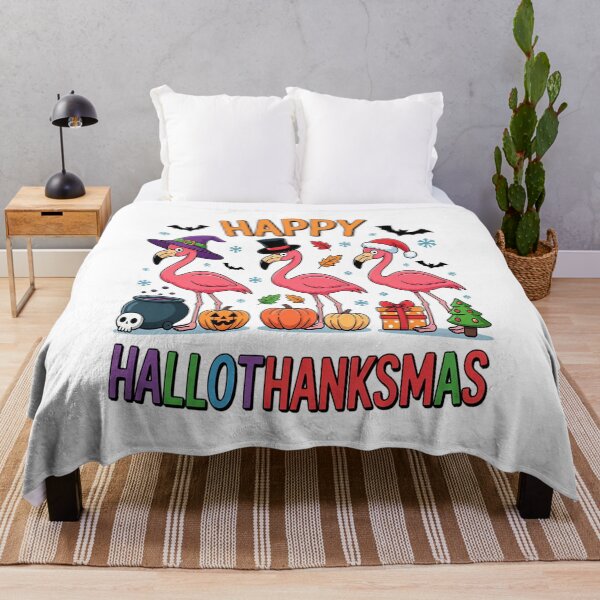 Item preview, Happy Hallothanksmas flamingo designed and sold by VladoZork.