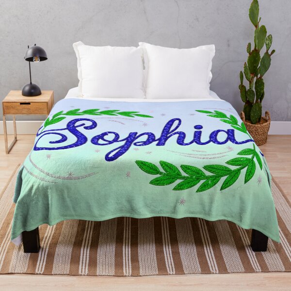 Item preview, Sophia Name Glitter Cursive Laurel Wreath Elegant Personalized designed and sold by JOSTH.