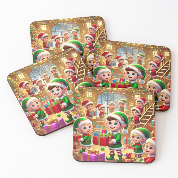 Item preview, Elves on the Go! – Santa’s Workshop Christmas Art designed and sold by DJRob1337 Productions.