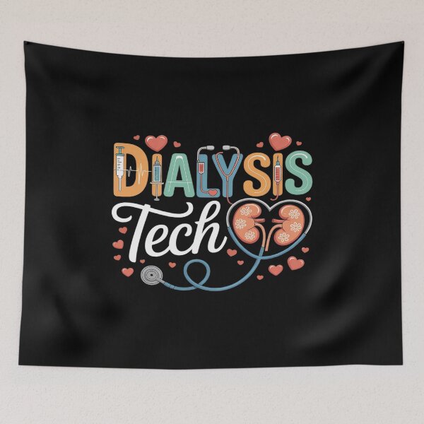 Item preview, Dialysis Tech Kidney Team Tech Nurse Stethoscope RN Flower designed and sold by LeeEvans222.