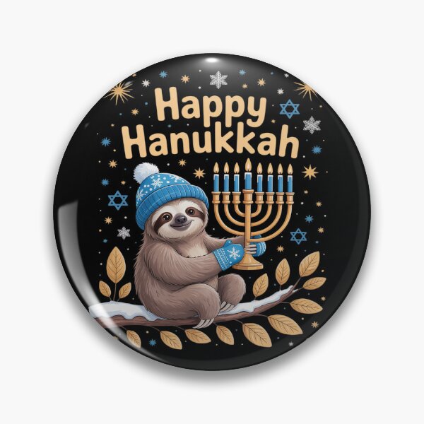 Item preview, Happy Hanukkah Sloth designed and sold by VladoZork.