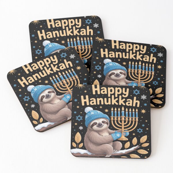 Item preview, Happy Hanukkah Sloth designed and sold by VladoZork.
