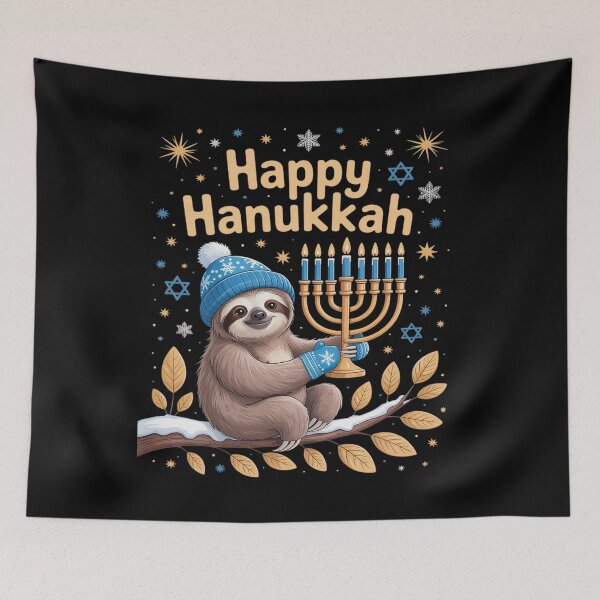 Item preview, Happy Hanukkah Sloth designed and sold by VladoZork.