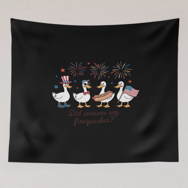 Item preview, Did Someone Say Firequacker Goose US Flag 4th of July designed and sold by LeeEvans222.