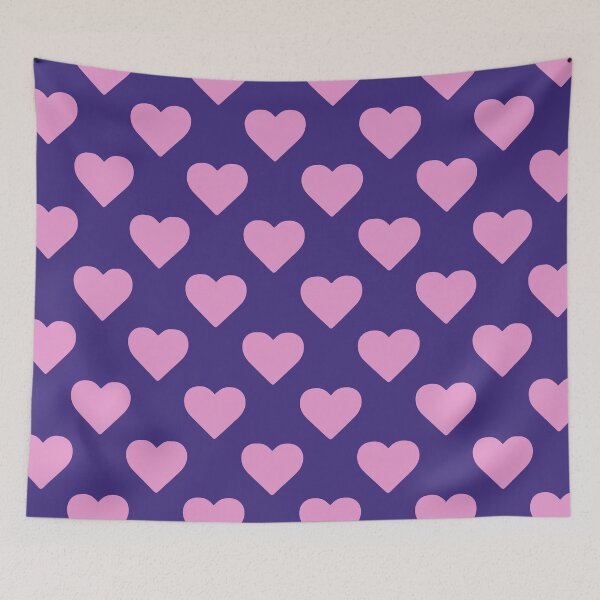 Item preview, Lavender & Violet Polka Hearts designed and sold by STUDIO MORE Los Angeles.
