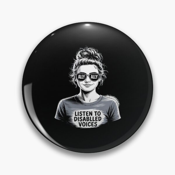 Item preview, Disabled Voices Messy Bun Ally Advocate Disability Awareness designed and sold by LeeEvans222.