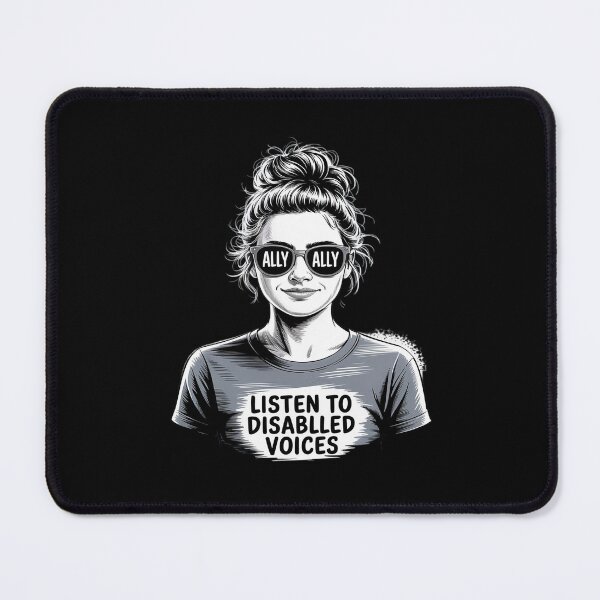Item preview, Disabled Voices Messy Bun Ally Advocate Disability Awareness designed and sold by LeeEvans222.