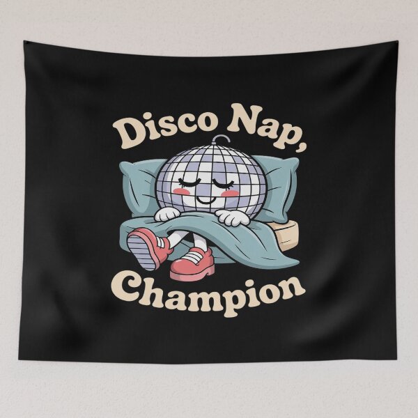 Item preview, Disco Nap Champion Funny Sleep Humor 70s Dance Party designed and sold by LeeEvans222.