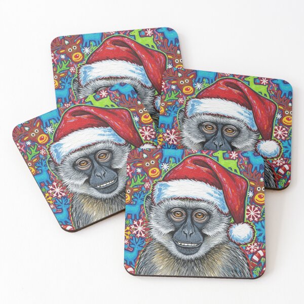 Item preview, Santa Monkey Mischief – Funny Vervet Ugly Christmas Sweater Art designed and sold by Art's Diner.