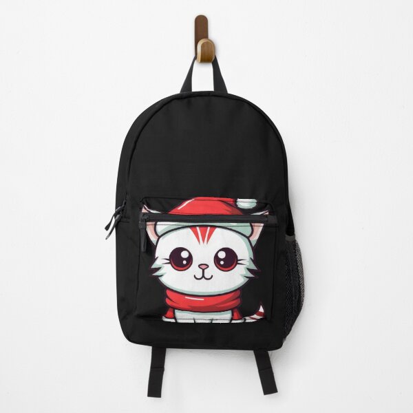 Artikelvorschau, Kawaii Weihnachtskatze mit Weihnachtsmütze und Schal entworfen und verkauft von cawtoon.