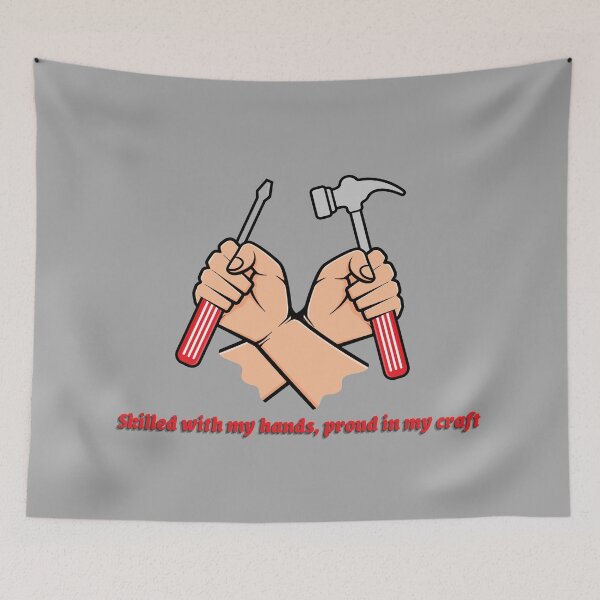Item preview, Skilled With My Hands - Proud in My Craft Maker designed and sold by Craft Ctyle.