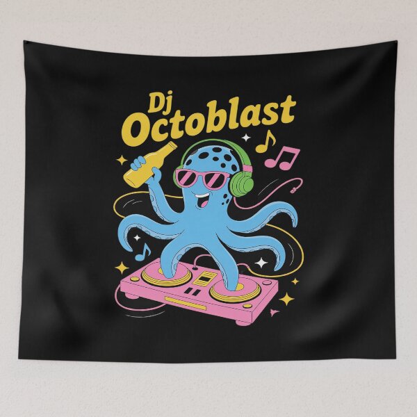 Item preview, DJ Octoblast Vibrant Animal Part designed and sold by JonBarnes22.