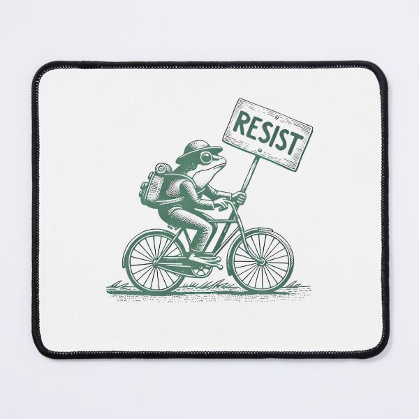 Item preview, Frog On Bike Resist Portland Frog Protest Vintage  designed and sold by Maximenguyen.