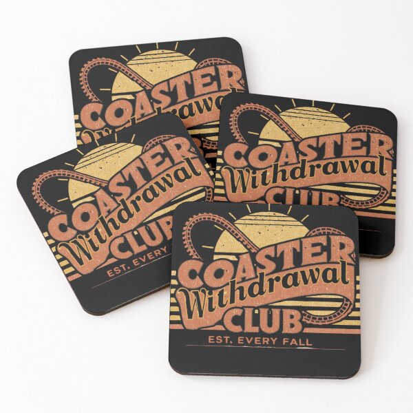 Item preview, Coaster Withdrawal Club – Funny Fall Roller Coaster Design designed and sold by Coaster Culture Industries.