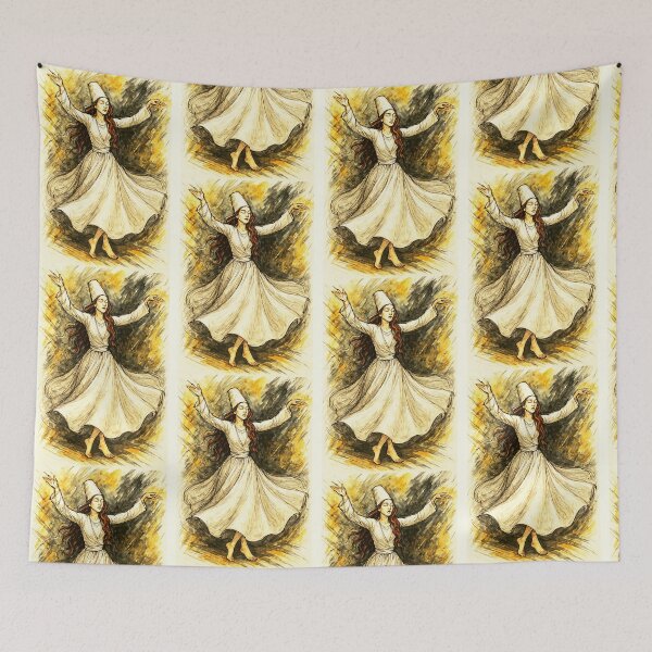 Item preview, Female Sufi Whirling Dervish designed and sold by Sarcastic designs.