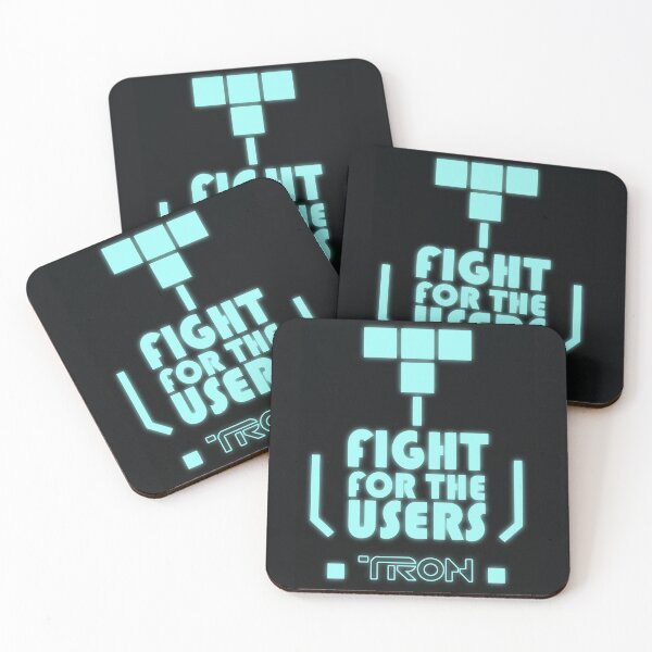 Item preview, TRON "I Fight For the Users" Quote Neon Circuit Art designed and sold by 1PrairieOutpost.