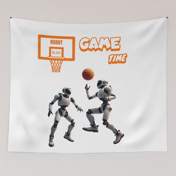 Item preview, Robot Game Time basketball  designed and sold by freshwear design.