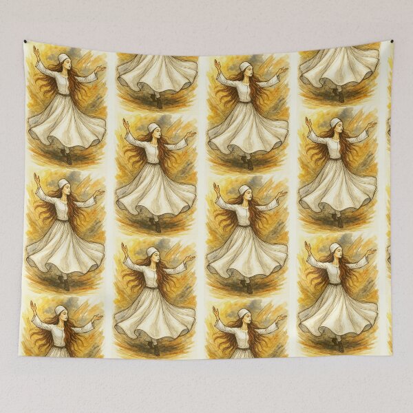 Item preview, Female Sufi Whirling Dervish designed and sold by Sarcastic designs.