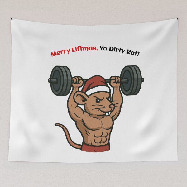 Item preview, Merry Liftmas Ya Dirty Rat! designed and sold by TheFineShirt.