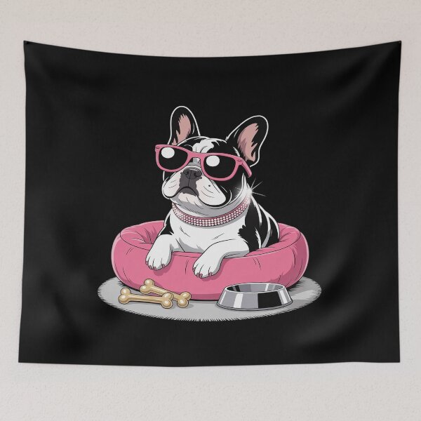 Item preview, Dog Wearing Shades In a Luxury Dog Bed designed and sold by JonBarnes22.