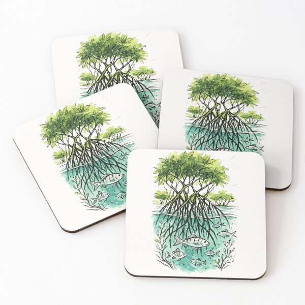Item preview, Mangrove - Underwater Nature View vibe designed and sold by Sarcastic designs.