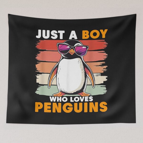 Item preview, Cool Retro Penguin Boy T-Shirt designed and sold by LarryMBrown.