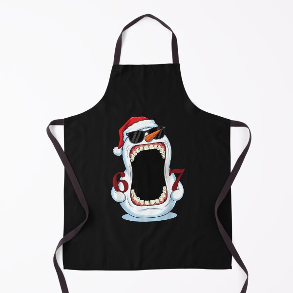 Item preview, Funny Christmas Snowman Haunted By 6 7 Meme Huge Mouth Boy designed and sold by grumpzara.