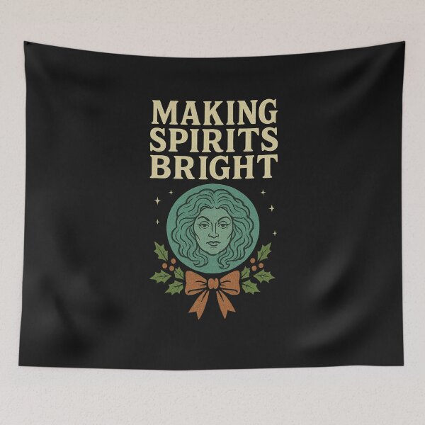 Item preview, Making Spirits Bright – Madame Leota Haunted Mansion Christmas Shirt designed and sold by Zippitydodads.